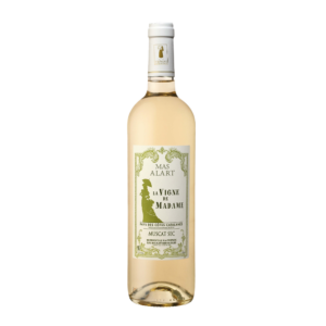 Bouteille de La Vigne de Madame, vin blanc sec aromatique des Côtes Catalanes